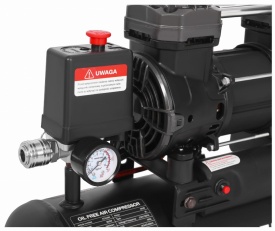 Compresor Fără Ulei 9L 850W 8 Bar – Compact, Silențios și Ideal pentru Atelier & Barbershop | KraftDele KD4080 - Img 10