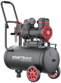 Compresor fără ulei KraftDele KD1390, 24L, 1300W, 8 bar, compresor aer portabil pentru garaj, atelier și lucrări tehnice - Img 2