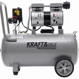 Compresor fără ulei KraftDele KD1396, 50L, 1500W, 8 bar, mobil pentru atelier, garaj și lucrări tehnice - Img 12
