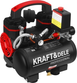 Compresor fără ulei KraftDele KD4069, 950W, rezervor 5L, 8 bar, 125 l/min, cu manometru și presostat - Img 4
