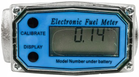 Contor electronic LCD 3/4 pentru pompă de combustibil MaxRom, debitmetru universal pentru motorină, benzină și kerosen - Img 5