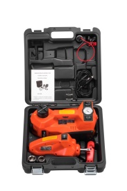 Cric auto electric hidraulic 12V 5T KraftDele KD1368 cu cheie electrică pentru roți, compresor și lampă LED - Img 2
