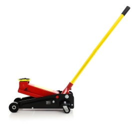 Cric hidraulic auto low profile 4T KraftDele KD355, ridicare 135-495 mm, cu roți și mâner din 2 piese - Img 2