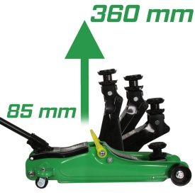 Cric hidraulic auto Mar-Pol 2,5T cu profil jos, ridicare 85-360 mm, pentru mașini joase și lucrări de întreținere - Img 3