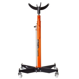 Cric hidraulic pentru cutii de viteze Mar-Pol B80415, capacitate 0,6T, ridicare 1240-2000 mm, cu pompă de picior și 4 roți - Img 3