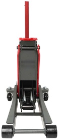 Cric hidraulic tip crocodil 3T MaxRom, profil jos, pompă dublă, cu roți de deplasare, pentru service auto și mașini joase - Img 4