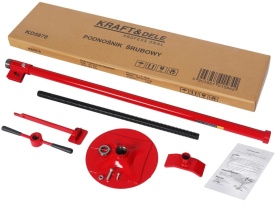 Cric tip coloană cu șurub trapezoidal KraftDele KD5878 – Capacitate 0.75 tone, Înălțime 1.3 - 1.9m, Mecanism mecanic - Img 11