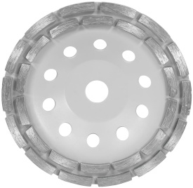 Disc diamantat cupă segmentat VERKE 180 mm pentru șlefuirea betonului, pietrei, cărămizii și suprafețelor dure - Img 5