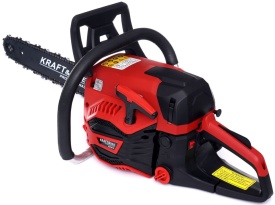 Drujbă pe benzină KraftDele KD5010, 5,9 CP, lamă 40 cm, Easy Start, pompă amorsare, pentru tăiere lemn și lucrări gospodărești - Img 4