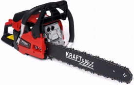 Drujbă pe benzină KraftDele KD5011, 5,2 CP, lamă 45 cm, pentru tăiere lemn și lucrări gospodărești - Img 3