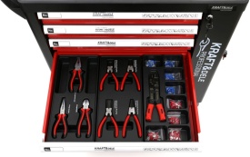 Dulap mobil cu scule 263 piese KraftDele KD362 – cărucior atelier cu 6 sertare și dulap lateral - Img 4