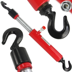 Extractor hidraulic auto 5T Mar-Pol M80411 pentru reparații de tinichigerie, cu 2 cârlige și cursă piston 130 mm