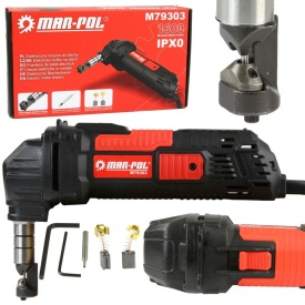 Foarfecă electrică pentru tablă Mar-Pol M79303, 1600 W, cap rotativ, pentru tăieri drepte și curbe în tablă - Img 2