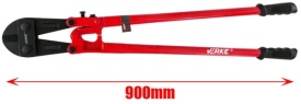 Foarfecă profesională pentru tăiat bolțuri, bare, sârmă și lanțuri 900 mm, capacitate 14 mm, VERKE V06255 - Img 10