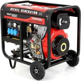 Generator de curent diesel KraftDele KD122, 6500W, 230V/12V, AVR, pornire electrică și manuală - Img 3