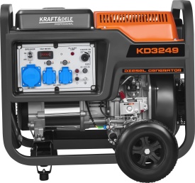 Generator de curent diesel monofazat KraftDele KD3249, 8 kW nominal / 9 kW maxim, 230V, pornire electrică și manuală - Img 3