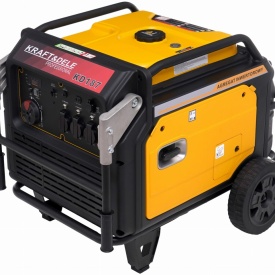 Generator de curent inverter KraftDele KD187 8 kW, sinus pur, pornire electrică, roți transport și alimentare stabilă