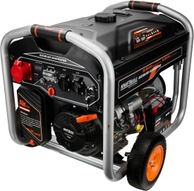 Generator electric trifazat pe benzină KraftDele KD3122, 9 kW, 230V/400V/12V, pornire electrică și manuală