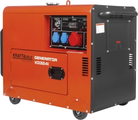 Generator profesional DIESEL 230V/400V KraftDele KD3241 – 6,5/7 kW, Cabanizat Silențios, ATS Inclus, Pornire Electrică - Img 5