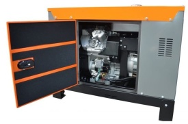 Generator profesional trifazic DIESEL KraftDele KD152 – 12/13 kW, 230V/400V, Pornire electrică, Motor V-Twin 2 cilindri, AVR, Bobinaj 100% cupru