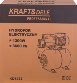 Hidrofor 50L KraftDele KD5232 – 1200W, 3600L/h, 8m aspirație, 50m refulare, 5 bar presiune stabilă - Img 12