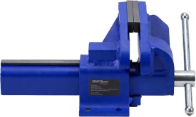 Imadău de banc KraftDele KD5994, 100 mm, din fontă, cu fălci din oțel și prindere pentru banc de lucru - Img 4