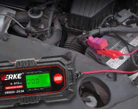 Încărcător auto inteligent microprocesor 6V/12V 4A MaxRom V80026 pentru acumulatori STD, AGM și GEL - Img 4