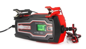 Încărcător redresor automat cu microprocesor Mar-Pol BJC BC-10A 6V/12V pentru acumulatori auto, AGM, gel și LiFePO4 12V - Img 4