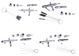 Kit de curatare pentru aerograf si pistol profesional MA0259.73 – Kraft&Dele