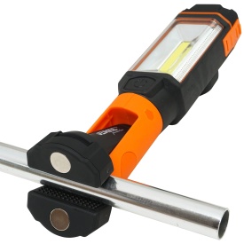 Lampă de lucru LED COB MaxRom V87511 cu acumulator Li-Ion, bază magnetică rotativă și funcție power bank USB - Img 10