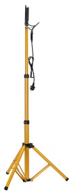Lampă de lucru LED dublă pe stativ telescopic KraftDele KD3692, 16000 lm, 2x100W, IP65, lumină rece pentru atelier și șantier - Img 4