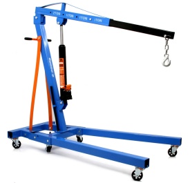 Macara de atelier hidraulică Mar-Pol M80405C, capacitate maximă 2T, braț reglabil în 4 trepte, pliabilă