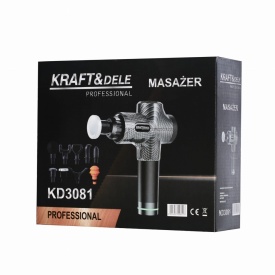 Masajer muscular cu percuție KraftDele KD3081, 125W, 9 capete, 30 trepte de viteză, ecran LCD, fără fir - Img 6