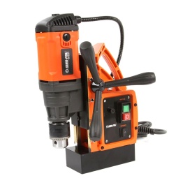 Mașină de găurit cu talpă magnetică 1480W MAR-POL M79221 – forță 11500N, mandrină cu cheie, con Morse, valiză transport - Img 2