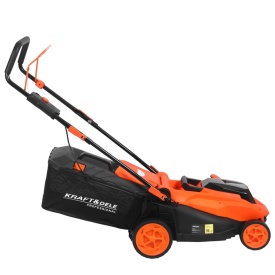 Mașină de tuns gazon pe acumulator KraftDele KD5412, 40V, lățime tăiere 430 mm, coș 50 L, 2 acumulatori 20V/6Ah - Img 6
