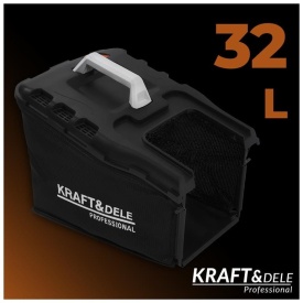 Mașină de tuns gazon pe acumulator KraftDele KD5550, 21V, baterie 4Ah, coș 32L, reglaj înălțime 25-65 mm - Img 7
