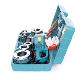 Mașină electrică de filetat țevi KraftDele EC592, 1800W, set 6 capete, pentru lucrări de instalații și atelier - Img 5
