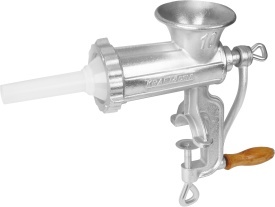 Mașină manuală de tocat carne KraftDele KD4192, mărimea 10, cu site și pâlnii pentru cârnați - Img 12