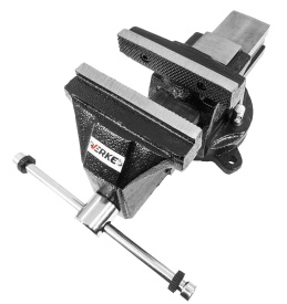 Menghină rotativă din fontă 125 mm MaxRom, cu nicovală, bază rotativă 360° și bacuri înlocuibile - Img 3
