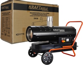 Nagrzewnică pe motorină KraftDele KD11715, 30 kW, cu termostat și evacuare gaze pentru încălzirea spațiilor închise - Img 7