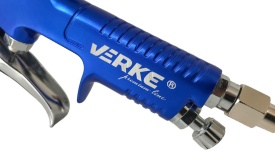 Pistol de vopsit pneumatic HVLP 1,4 mm VERKE PREMIUM LINE TT, rezervor 600 ml, pentru aplicare precisă și finisaj profesional - Img 5
