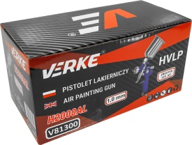 Pistol de vopsit pneumatic HVLP VERKE 1,0 mm, rezervor 125 ml, pentru finisaje, retușuri și aplicare precisă a vopselei - Img 10