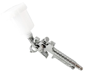 Pistol de vopsit pneumatic HVLP VERKE H-2000P 0,8 mm, rezervor superior 125 ml, pentru retușuri și finisaje precise - Img 5