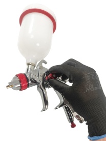 Pistol de vopsit pneumatic HVLP VERKE K-775G, duză 2,0 mm, rezervor 600 ml, pentru aplicare precisă și pulverizare uniformă - Img 8