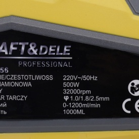 Pistol electric de vopsit KraftDele KD1656, 500W, rezervor 1000 ml, 3 duze pentru acoperire uniformă - Img 9