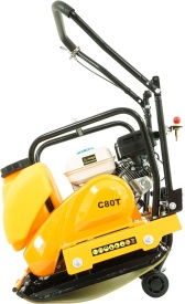 Placă compactoare unidirecțională Verke C80THC, motor 6,5 CP, 78 kg, cu roți transport și rezervor apă - Img 12