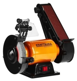 Polizor de banc cu bandă KraftDele KD568, 1800W, disc 150x20 mm, bandă 50x686 mm, pentru ascuțire și șlefuire - Img 11