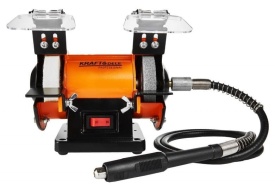 Polizor de banc KraftDele KD567, 250W, cu 2 pietre abrazive P36 și P80, pentru ascuțire, curățare și șlefuire uscată - Img 7