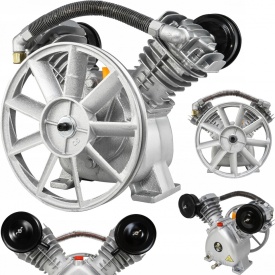 Pompa compresor de aer cu 2 pistoane de 65mm in V cu debit 390 l/min 2.5kW V2065R (imbunatatit)