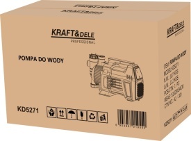 Pompă de apă electrică KraftDele KD5271 – 1500W, 4700L/h, 50m, 5 bar, protecție la uscare, IPX4, G1" - Img 11